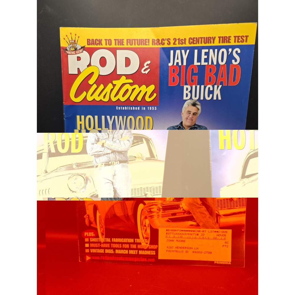 Rod & Custom HollyWood Hot Rod Jay Leno's Big Bad Buick Aug 2004 Volume 38 #8